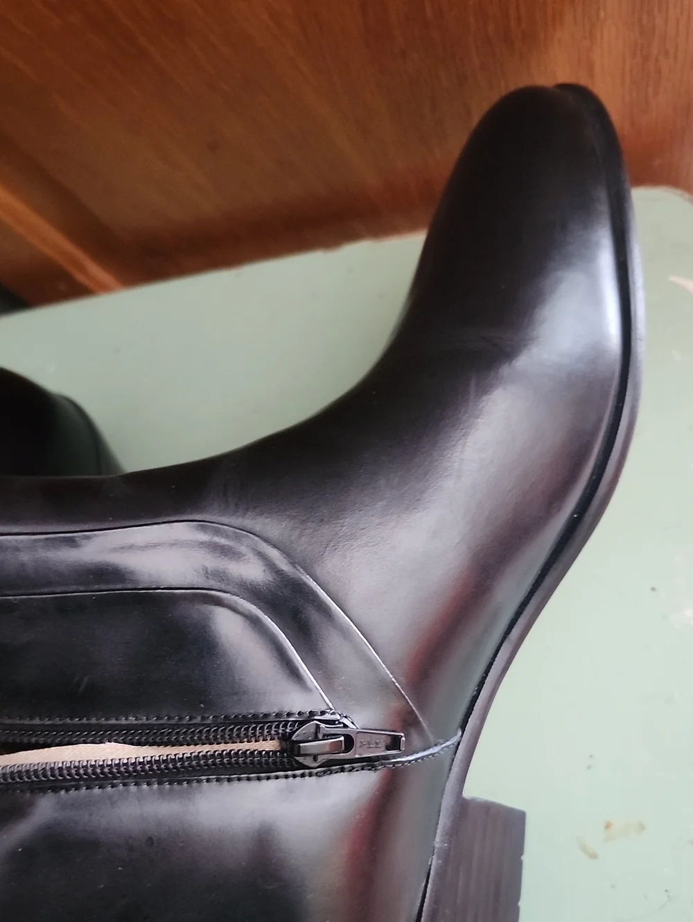 Stacy Adams Classic Men’s Black Leather Side Zip Ankle Boots 8.5